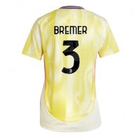 Juventus Gleison Bremer #3 Bortedrakt Dame 2024-25 Kortermet